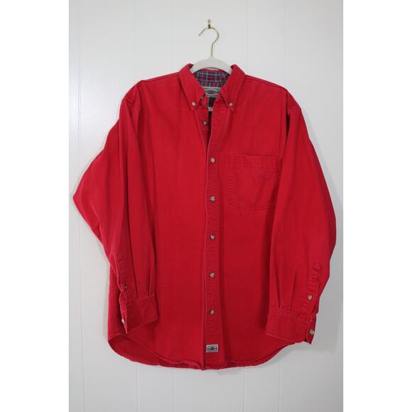 County Seat Jeanswear Other - Vintage County Seat Jeanswear Classic Red Medium 100% Cotton Men's Button-up